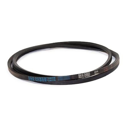 D&D SPA3282 Metric V-Belt, 3282mm Outside Length, 13 mm Top Width, 10 mm Thickness, 1 Ribs SPA3282